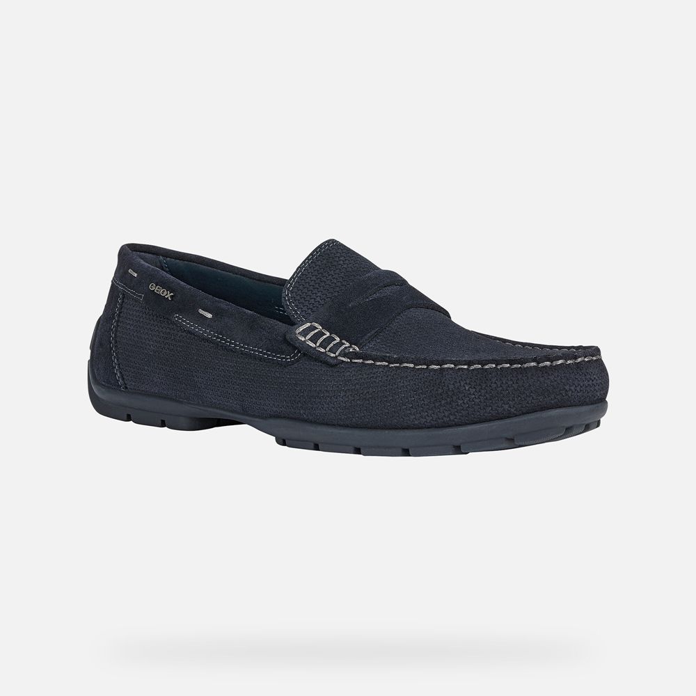 Geox Erkek Loafers Lacivert - Moner 2Fit - USF-735142